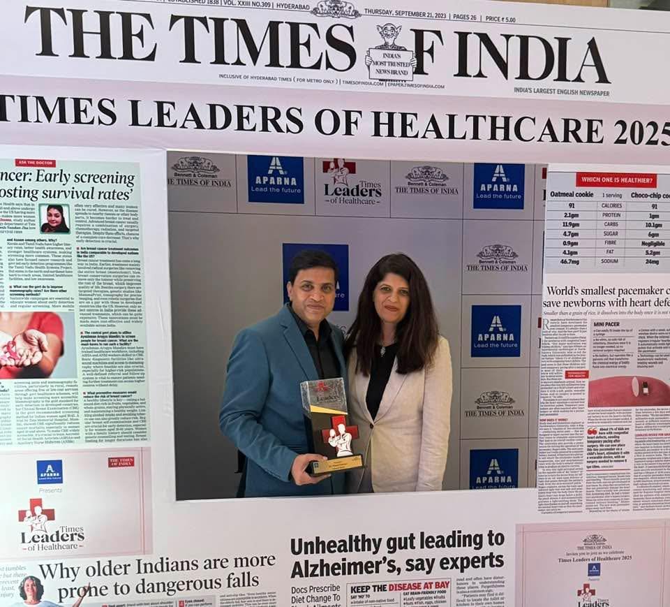 Dr. Manoj Pahukar Name in TOI Newspaper